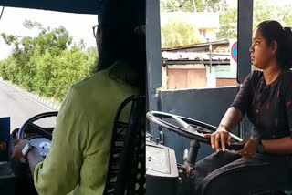 KSRTC Women Driver  ksrtc swift city circular bus women drivers  women drivers in ksrtc swift  ksrtc swift city circular bus  കെഎസ്ആര്‍ടിസി  കെഎസ്ആര്‍ടിസി വനിത ഡ്രൈവര്‍മാര്‍  സ്വിഫ്‌റ്റ് സിറ്റി സര്‍ക്കുലര്‍  അന്തിക്കാട് സ്വദേശി ശ്രീക്കുട്ടി  ഷീന സാം  ജിസ്‌ന ജോയി  അനില  വനിത ഡ്രൈവര്‍മാര്‍ കെഎസ്ആര്‍ടിസി