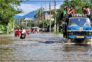 Artifical flood at satgaon