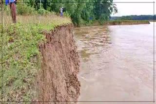 Erosion of jarasar river at Rangapara in Sonitpur