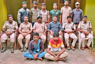 police with accused
