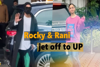Bollywood stars Ranveer Singh and Alia Bhatt are just a few days away from the release of their romantic drama Rocky Aur Rani Kii Prem Kahaani. The duo is on a city-hopping spree as they promote the film on various platforms across the nation. On Saturday, Alia and Ranveer jetted off to Uttar Pradesh to promote their upcoming film.