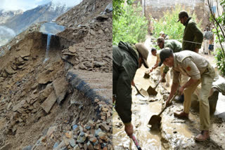 Leh town in the Union Territory of Ladakh was hit by a flash flood on Friday night, causing huge damage to the shops and other residential properties that were flooded and blocking key roads including the one connecting Leh to the Siachen Line of Control.