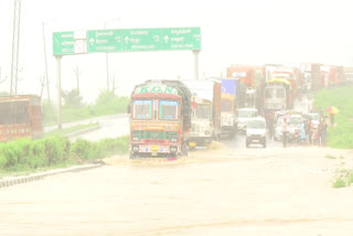 Flood Water on National High Way