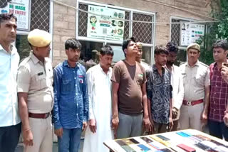 Mobile theft gang of UP arrested in Ajmer during mini urs, 44 stolen mobiles seized from 5 thieves