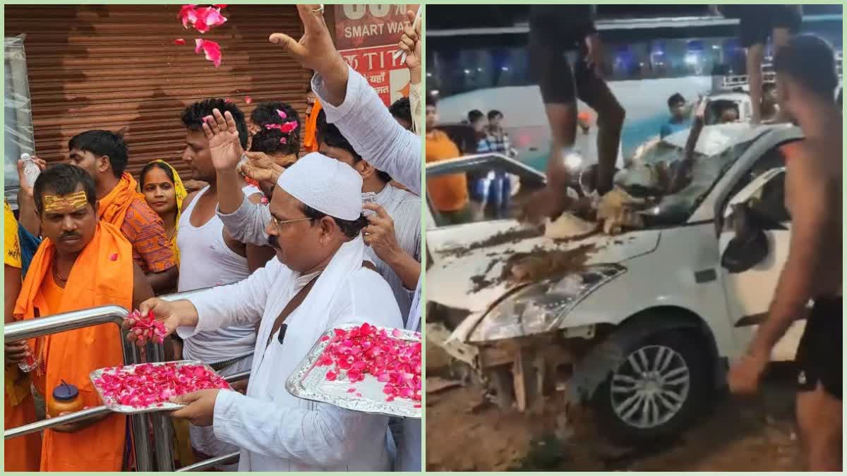 Muslims welcome Shiva devotees with flowers in Varanasi