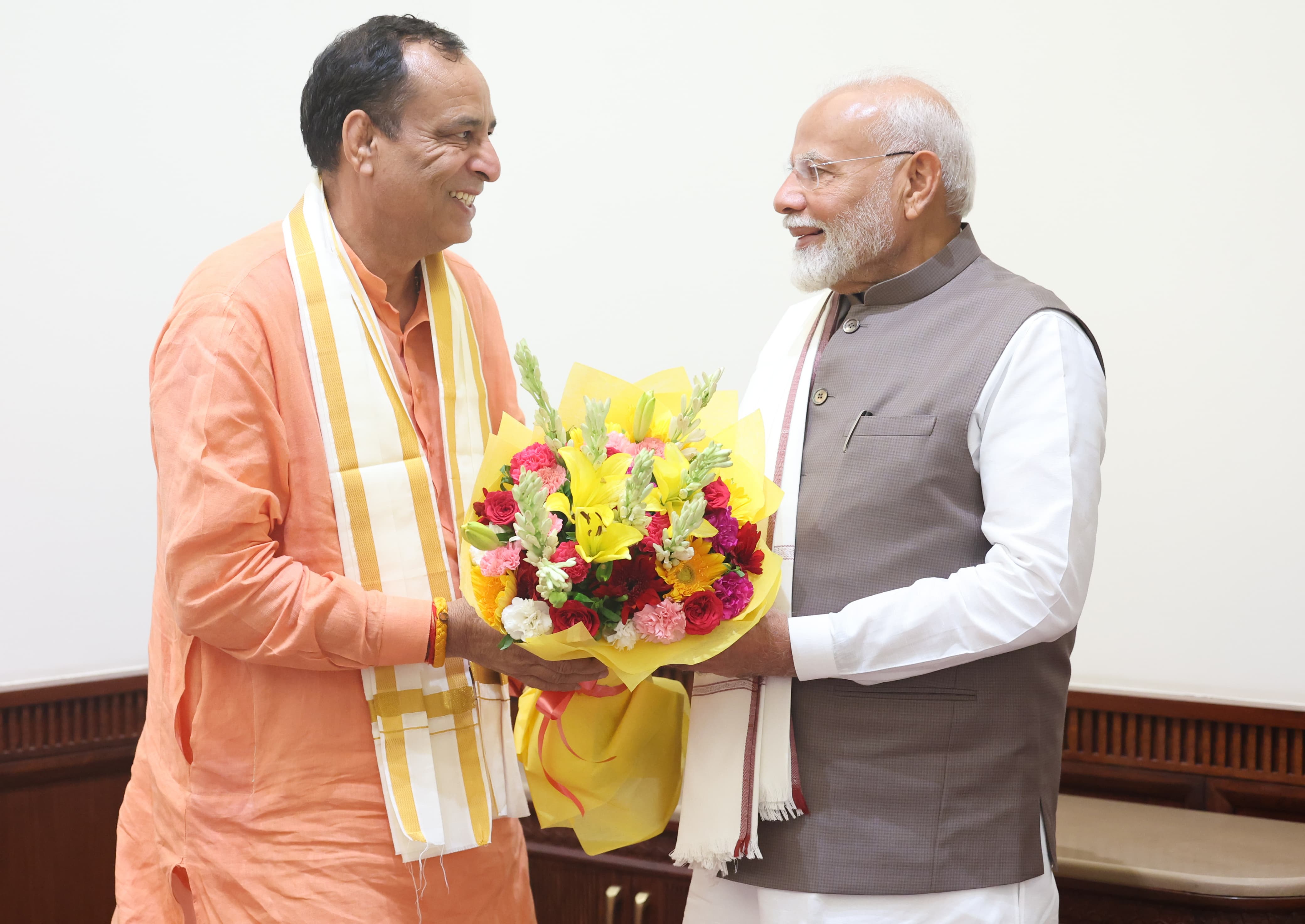 Haryana BJP President Mohanlal Badoli met Prime Minister Narendra Modi in Delhi