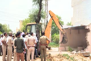 Bulldozer Action In Churu