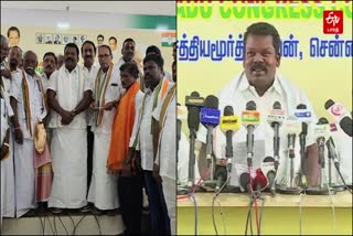 செல்வப்பெருந்தகை முன்னிலையில் காங்கிரசில் இணைந்தவர்கள்