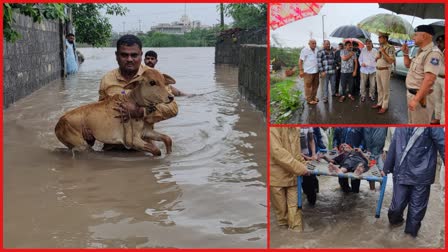 પૂરગ્રસ્ત માણાવદર અને માંગરોળ તાલુકામાં જૂનાગઢ જિલ્લા પોલીસની પ્રશંસનીય કામગીરી