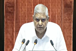 Jagdeep Dhankhar on the first day of Monsoon Session 2025