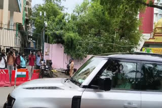Tamil Nadu CM M K Stalin being taken to Apollo Hospital at Greams Road in Chennai