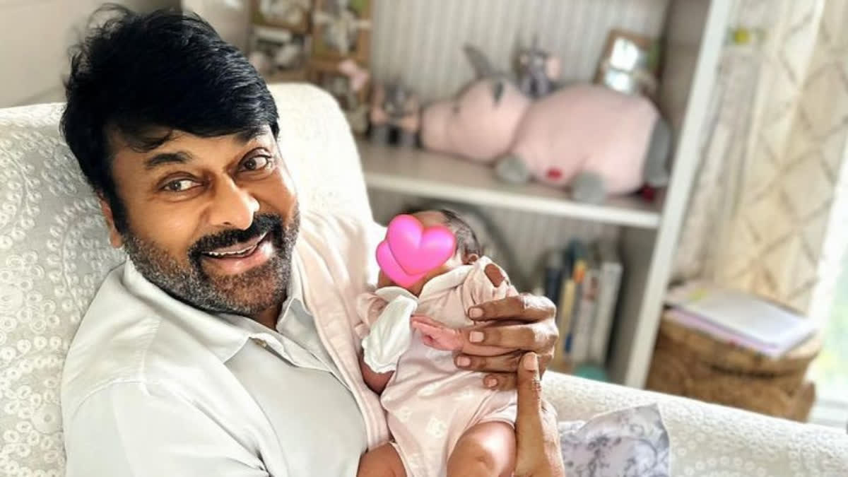 Megastar Chiranjeevi turned 68 on August 22. Several of his industry friends and fans showered him with warm wishes on his special day. Amid wishes from his fans and friends, South superstar Ram Charan took to his social media handle and shared an adorable picture of his father holding his granddaughter, Klin Kaara Konidela.