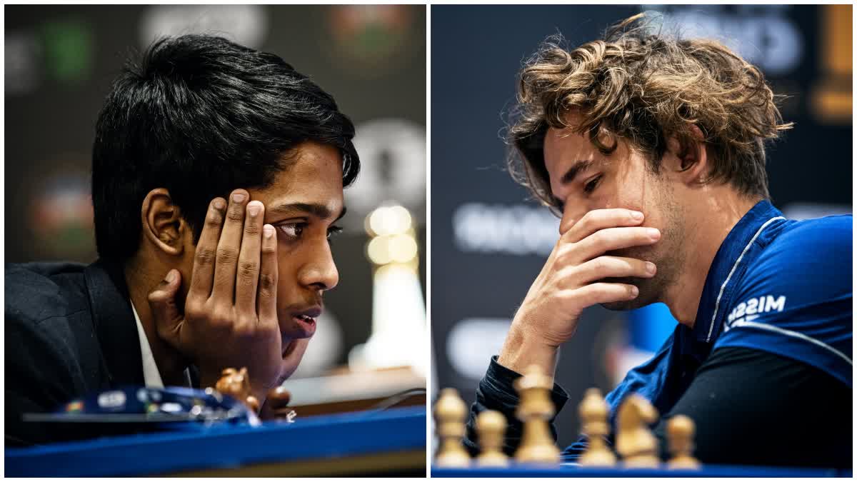 R Praggnanandhaa vs Magnus Carlsen Chess World Cup 2023 Final