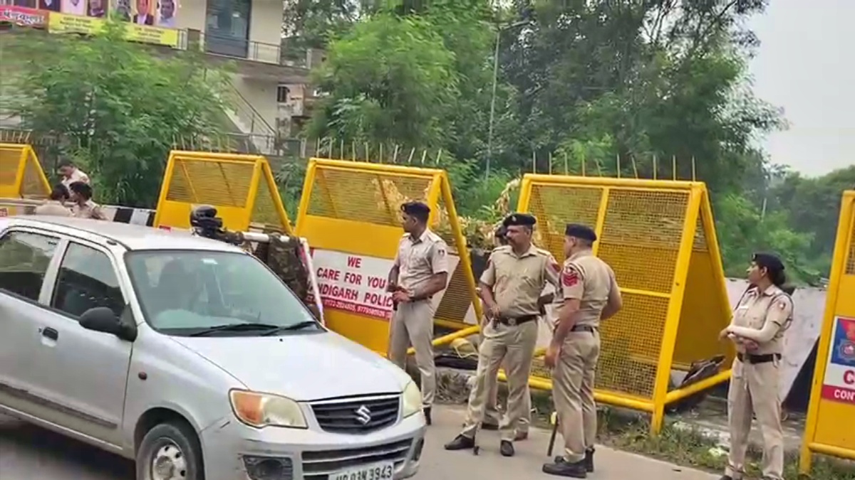 Farmers protest in Chandigarh