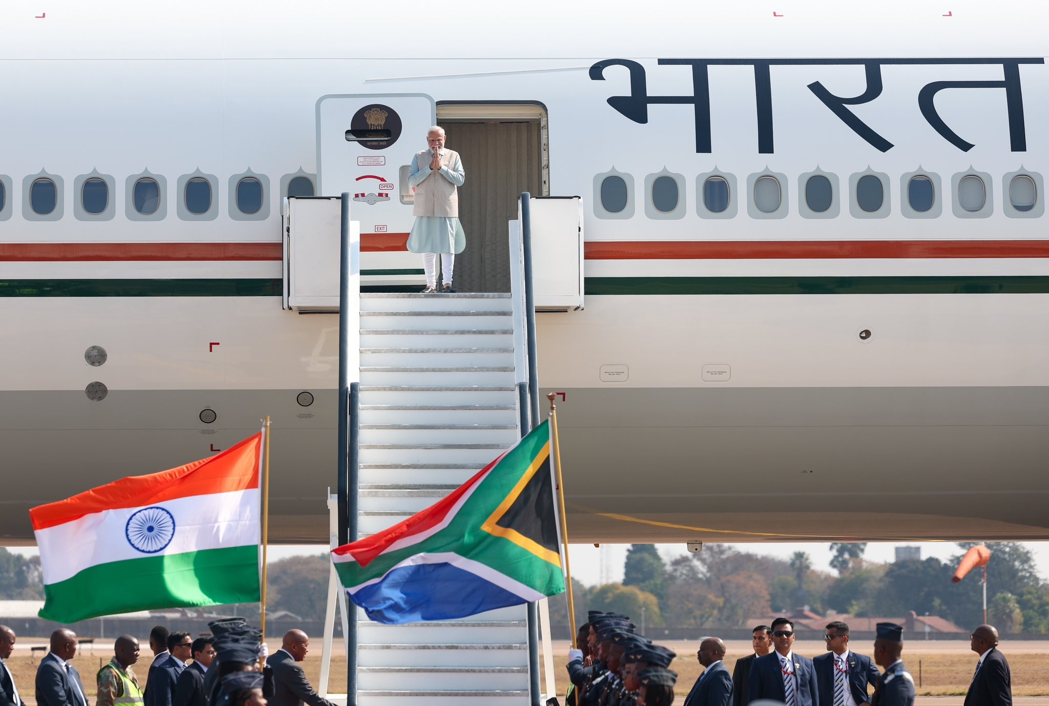 PM Narendra Modi arrives in South Africa