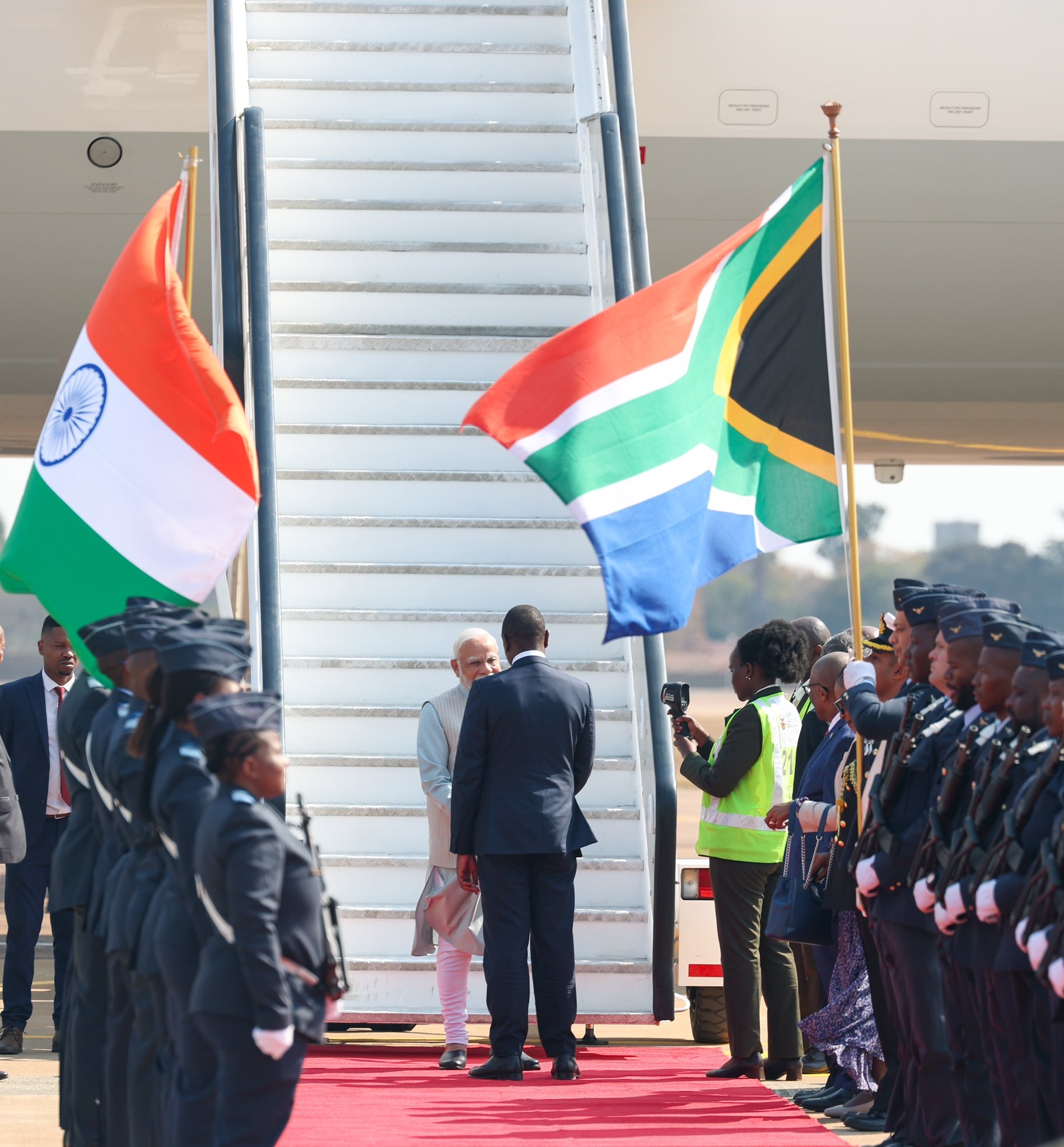 PM Narendra Modi arrives in South Africa