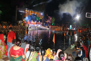 Maha Aarti organized at Sun Temple Chhath Ghat in Jamshedpur