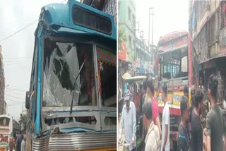 Two Buses Collided in Howrah