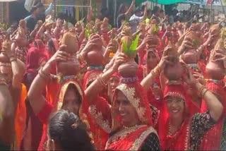 Kalash Yatra taken in Didwana Kuchaman