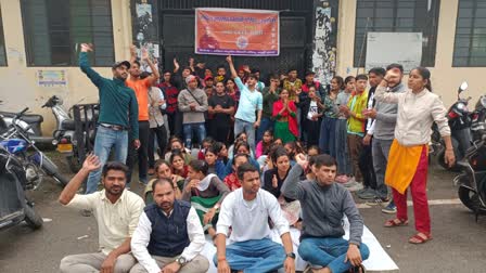 student protest in mussoorie