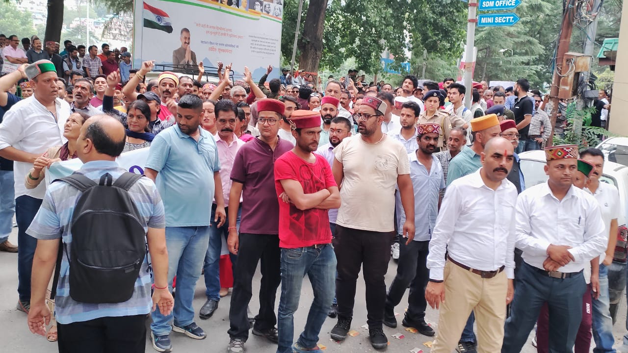 Protest Against Bijli Mahadev Ropeway