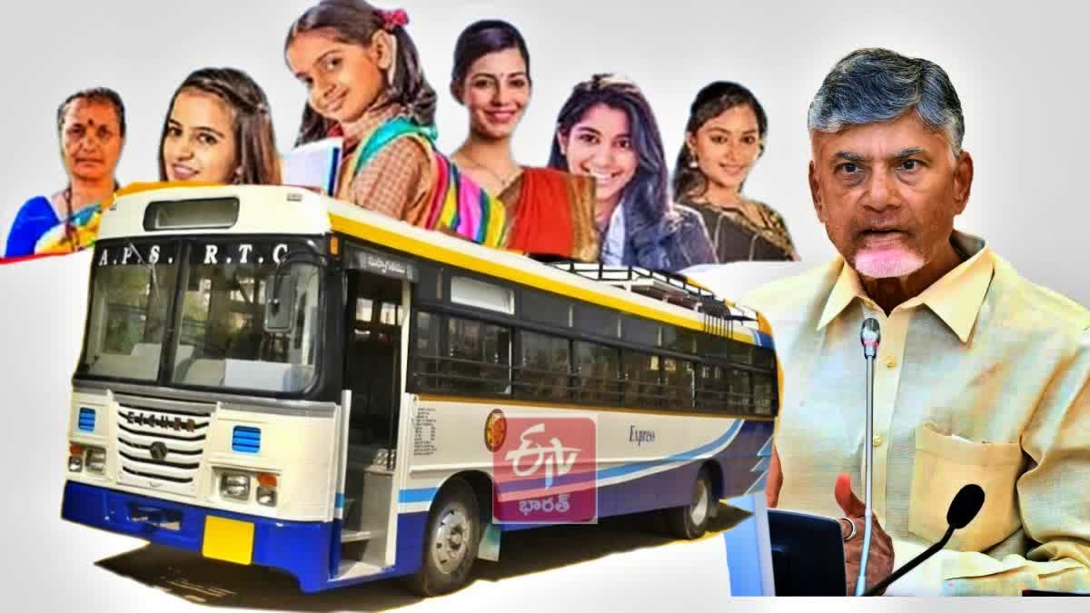 CM Chandrababu Review On Free Bus Scheme