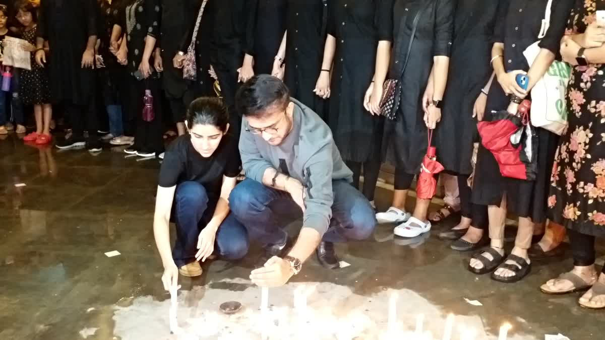 Sourav Ganguly joins candlelight Protest