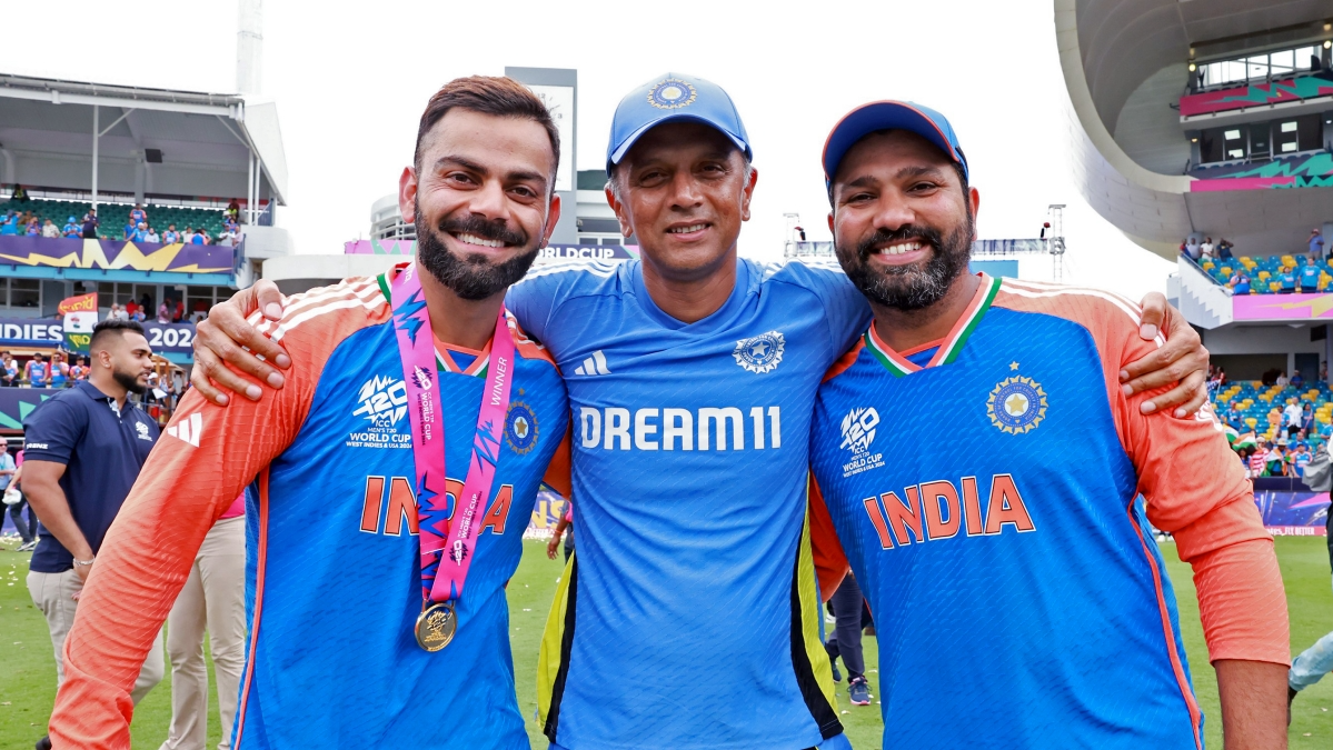 Virat Kohli, Rahul Dravid and Rohit Sharma