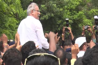 RAIPUR ED OFFICE CONGRESS PROTEST