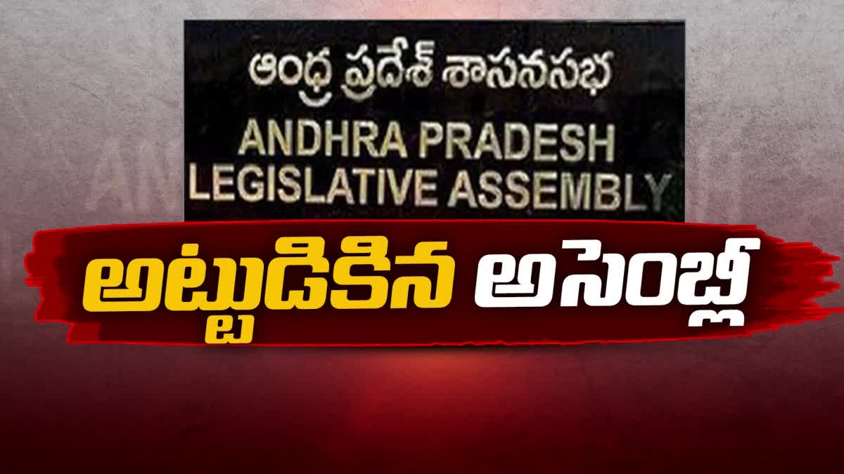 Chaos in AP Assembly on Chandrababu Arrest