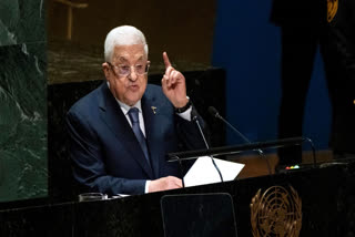 Palestinian leader speaks in UN General Assembly on Mideast peace