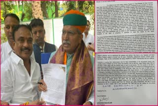 Atluri Narayana Rao Petition to the Union Law Minister