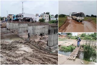 Pedda Vagu Bridge Works in Jogulamba Gadwal