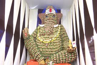 Innovative Ganesh Idol in Nizamabad