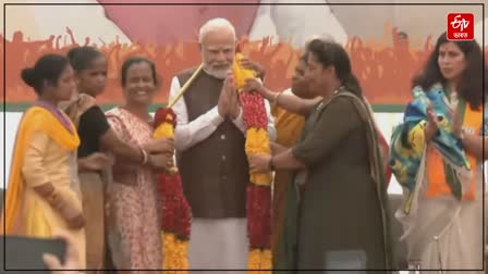 BJP Mahila Morch thank PM Modi