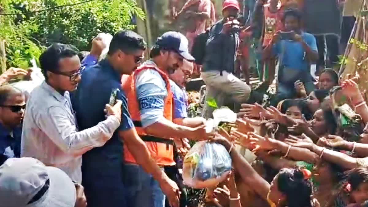 TMC MP Dev Distributes Relief in Ghatal