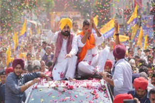 Punjab CM Bhagwant Mann road show in Rewari