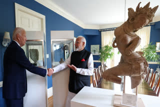 Prime Minister Narendra Modi, right, with US President Joe Biden.