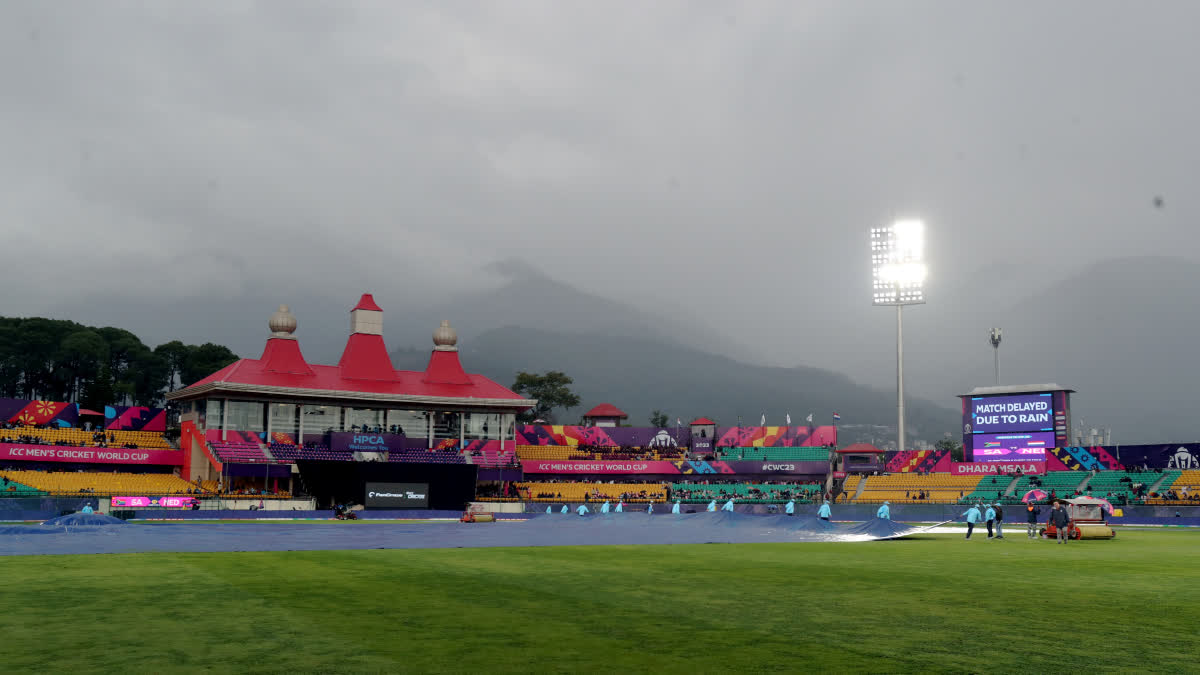 Cricket World Cup 2023  India vs New Zealand  Dharamshala Weather Report  Dharamshala Pitch Report  India vs New Zealand Match Day  ഏകദിന ക്രിക്കറ്റ് ലോകകപ്പ്  ലോകകപ്പ് ക്രിക്കറ്റ് 2023  ഇന്ത്യ ന്യൂസിലന്‍ഡ്  ധര്‍മ്മശാല കാലാവസ്ഥ പ്രവചനം  ഇന്ത്യ ന്യൂസിലന്‍ഡ് കാലാവസ്ഥ പ്രവചനം