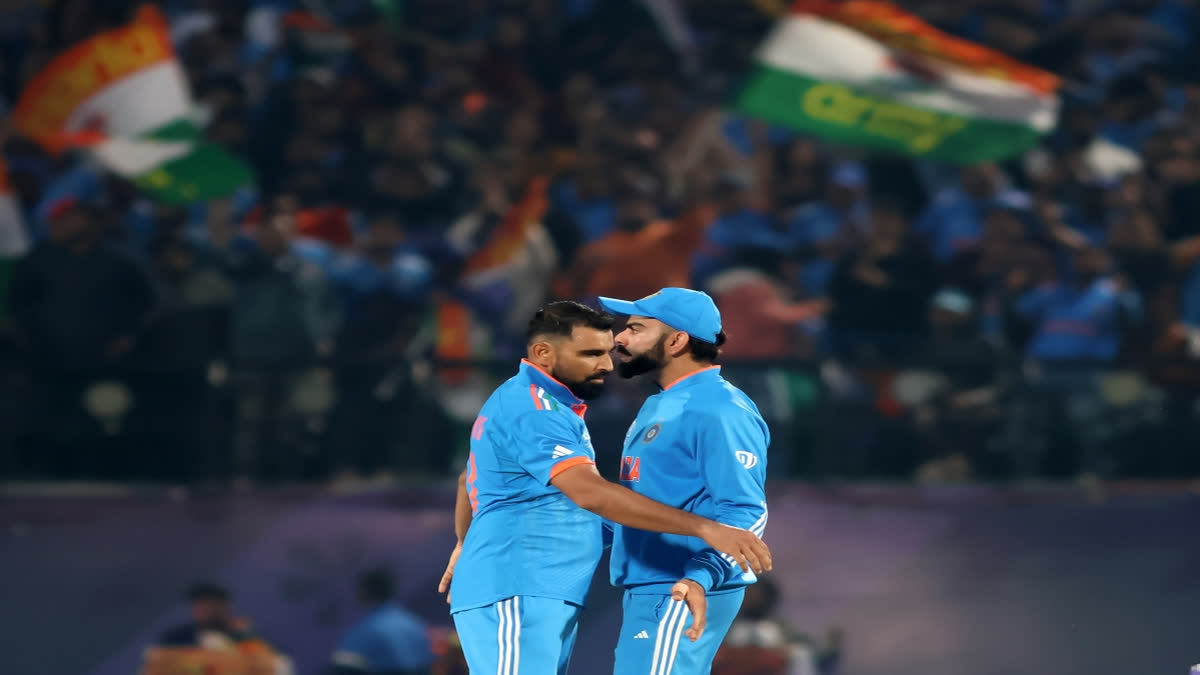 World Cup: Mohammed Shami's five-for helps India bundle out New Zealand for 273 despite Mitchell ton