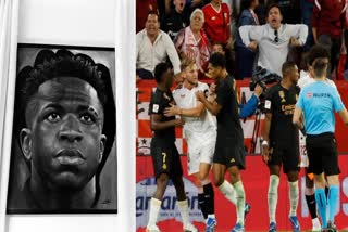 Racism against Vinicius Jr  Vinicius Junior praises Sevilla  Racist gesture against Vinicius Jr  Vinicius Jr  Real Madrid vs Sevilla  വിനീഷ്യസ് ജൂനിയർ  സെവിയ്യ  റയൽ മാഡ്രിഡ്  say no to racism  Racism in Laliga  Vinicius Jr x post