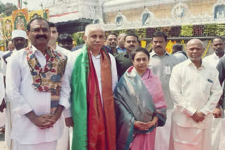 Andhra Pradesh Governor S Abdul Nazeer offers prayers at Tirumala