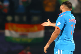 Indian pacer Mohammed Shami inked his name in the history books with a prolific spell overtaking compatriot Anil Kumble to become India's second-highest wicket-taker in the history of the World Cup.