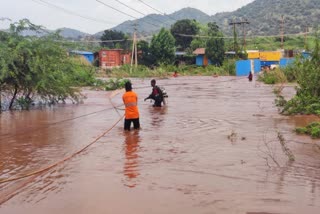 Tractor Overturned at Sandur