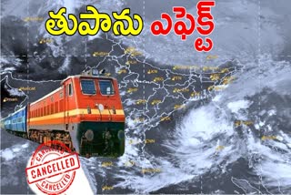 Some Trains Cancellation Due to Dana Cyclone in AP