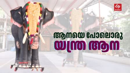 ROBOT ELEPHANT POURNAMIKAVU TEMPLE  റോബോട്ട് ആന ബാലദാസൻ  ROBOT ELEPHANT BALA DASAN  LATEST NEWS IN MALAYALAM