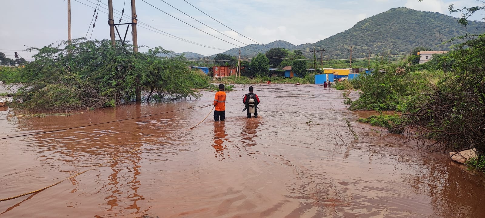 Tractor Overturned at Sandur