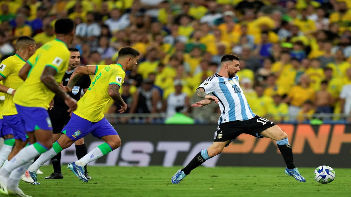 Many fans went to the Maracana Stadium to watch Argentina's star footballer Lionel Messi in his likely last match in Brazil, an el-classico in World Cup qualifying against the hosts on Tuesday.