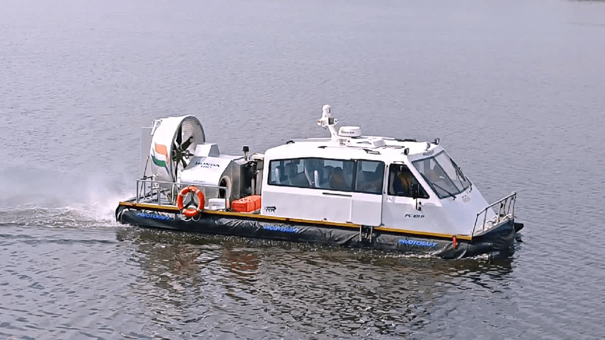 Trial run of country's first hovercraft boat successfully conducted in Tamil Nadu's Coimbatore