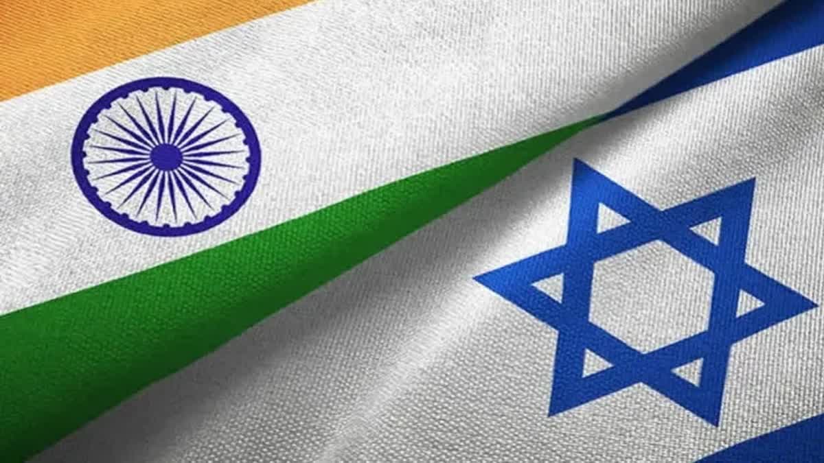 India Israel flags